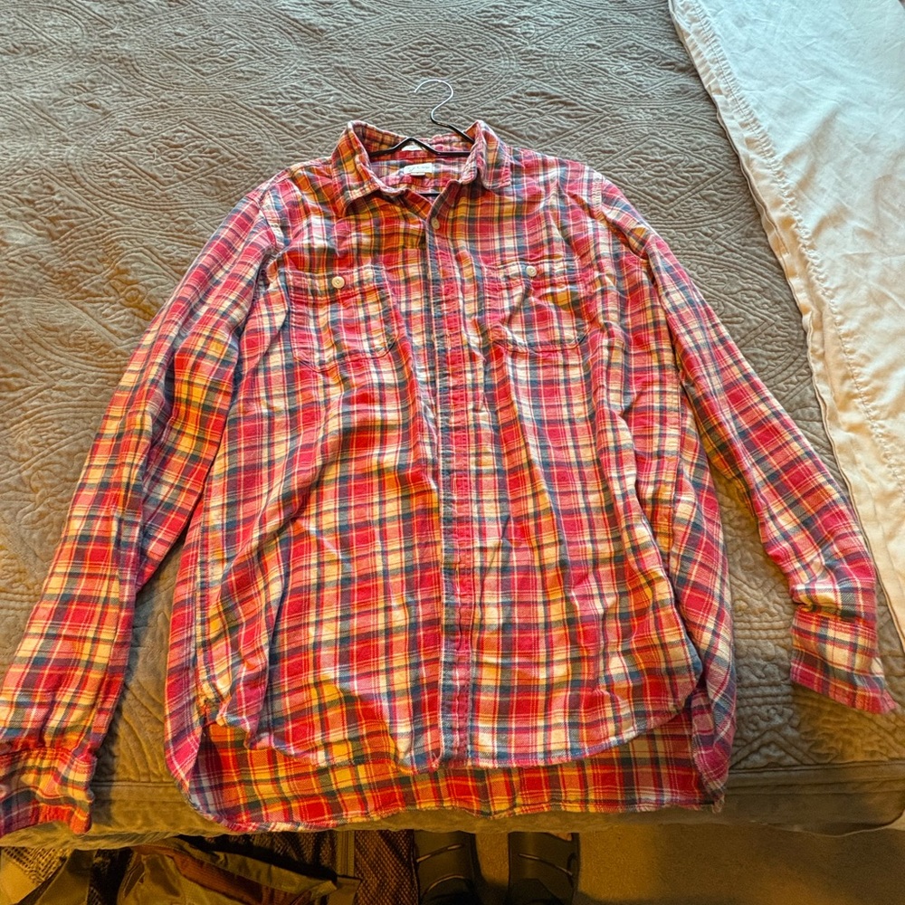 J. Crew Multicolor Plaid Button Down Shirt